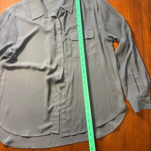 Pleione Women’s Gray Long-Sleeve Top Size Small